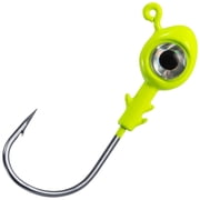 Dr.Fish 10 Pack Fishing Jig Heads Hook 3D Big Eyes Trout Lure Swim Bait Bass Fresh Saltwater