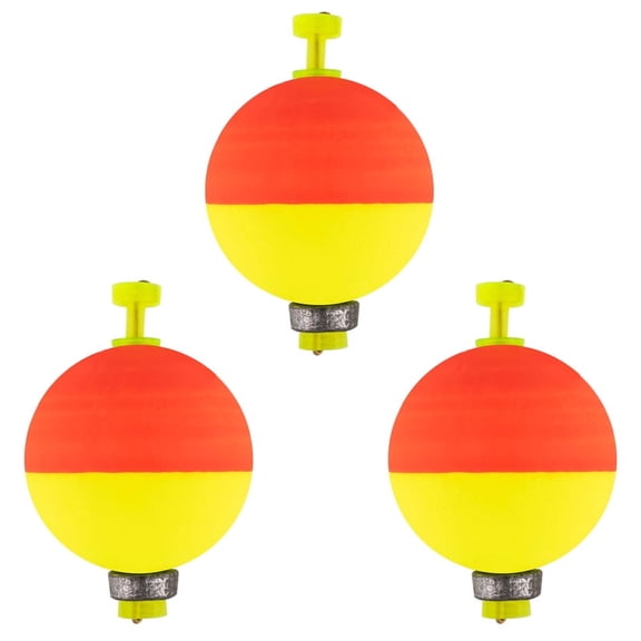 Dr.Fish 10 Pack Weighted Fishing Bobbers Snap-on Spring Floats EVA Foam Push Button Clip on Line Floats Fly Fishing Trout Bass Crappie Catfish 1.18 Inch