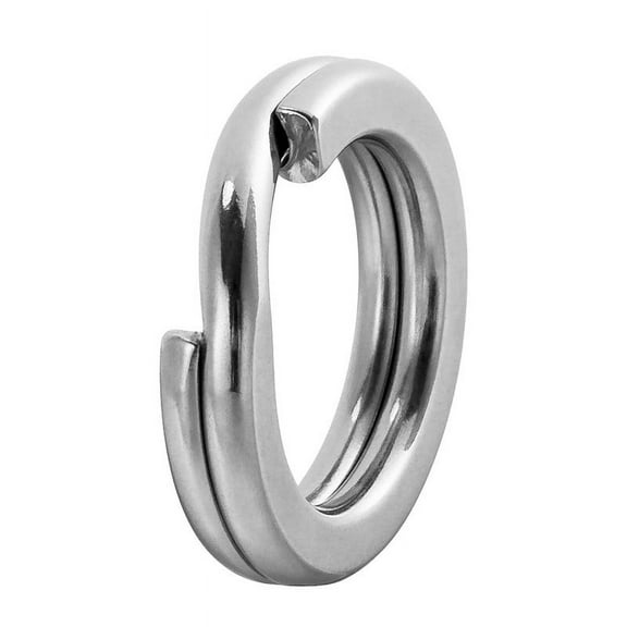 Dr.Fish 100 Pack Fishing Stainless Steel Split Ring High Strength