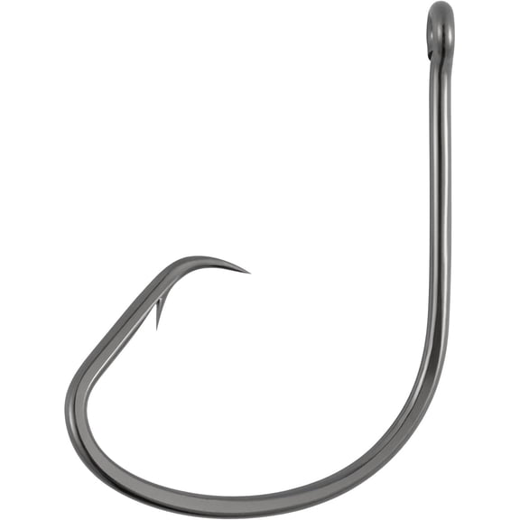 Dr.Fish 100 Pack Light Circle Hooks for Fresh & Saltwater Fishing, Offset Wide Gap Live Bait Fishing Hooks Bass Mackerel Striper Flounder Catfish
