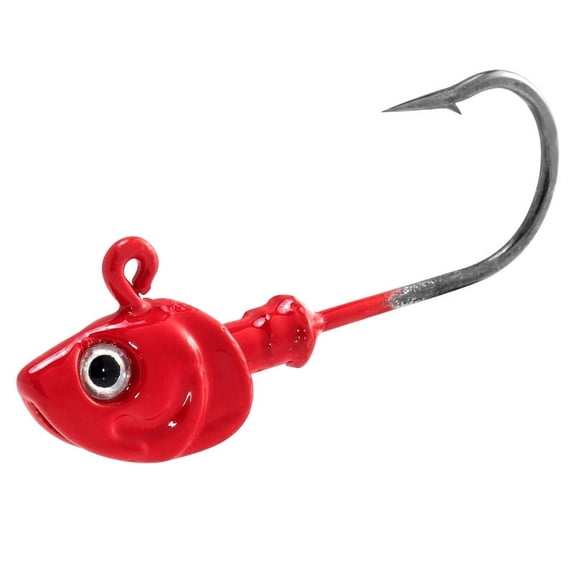 Dr.Fish 10pcs Swimbait Jig Heads Flat Jigs 3D Eyes High Carbon Steel Hooks Saltwater