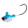 thumbnail image 1 of Dr.Fish 10pcs Swimbait Jig Heads Flat Jigs 3D Eyes High Carbon Steel Hooks Saltwater, 1 of 9