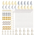 thumbnail image 1 of Dr.Fish 140pcs Fishing Spinner Lures Making Kit, Spinner Blades for Walleye Rigs Making Your Own Lures, 1 of 6