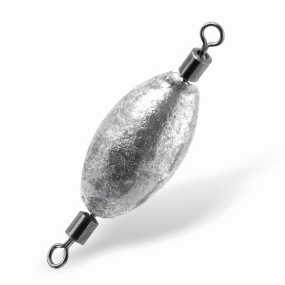 Dr.Fish 20 Pack Inline Trolling Weights Swivel Egg Sinkers 1.5oz Oval Line Sinker Catfishing Saltwater Freshwater Fishing