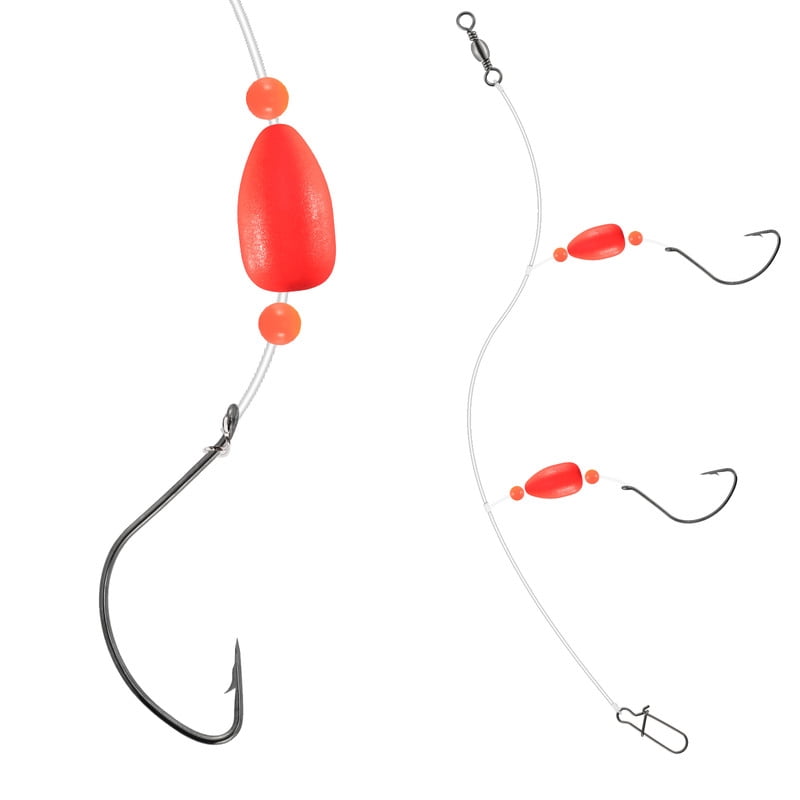 circle hooks for surf fishing Double Offset Hook 7/0 Ultrapoint an incredibly sharp needle point crease the chances of landing that fish of a life Dr.Fish 5 Pcs Pompano Rigs