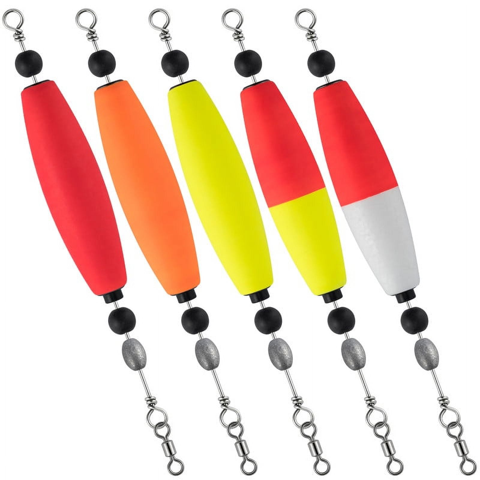 Dr.Fish 5pcs Catfish Bobbers EVA Float Foam Sinker Swivel Santee Cooper