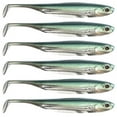 thumbnail image 1 of Dr.Fish 6pcs Green Fishing Swimbait Soft Plastic lure T Tail Bait Minnow Shad Body Lure Drop Shot Bass Trout Walleye, 1 of 7