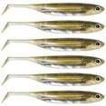 Dr.Fish 6pcs Pumpkimseed Fishing Swimbait Soft Plastic lure T Tail Bait