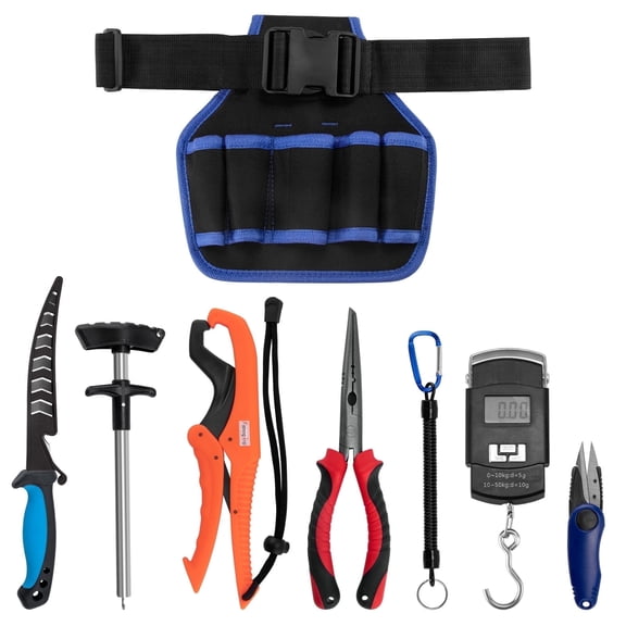 Dr. Fish Fishing Tool Kit Pilers and Gripper Set with Scale Hook Remover 8pcs