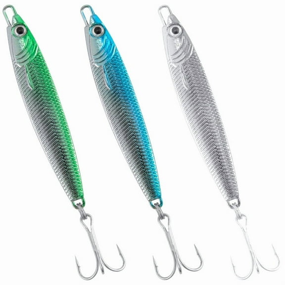 Dr.Fish Fishing Jigs Jigging Spoon Saltwater Fishing Lure Casting Metal Spoon Surf Fishing Mackerel Striper Lures Stinger Bluefish Vertical Diamond Jig 1/2oz Mixed Colors