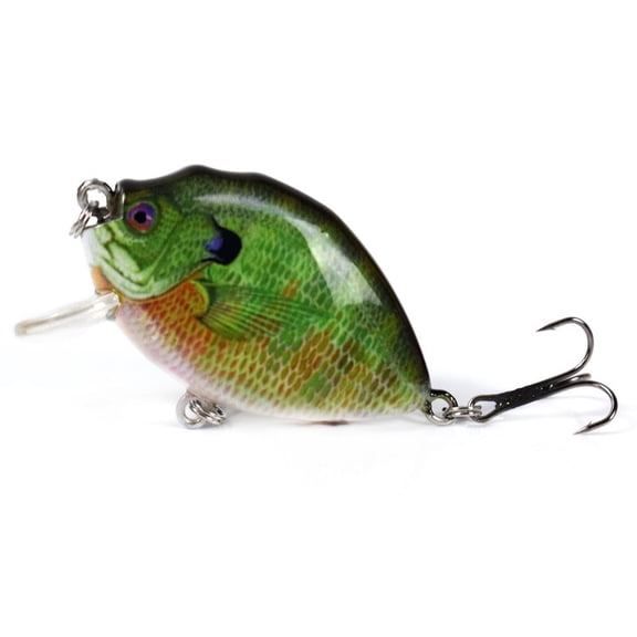 Dr.Fish Fishing Lure Shallow Diving Rattling Crankbait Hook Bass Bait Tackle