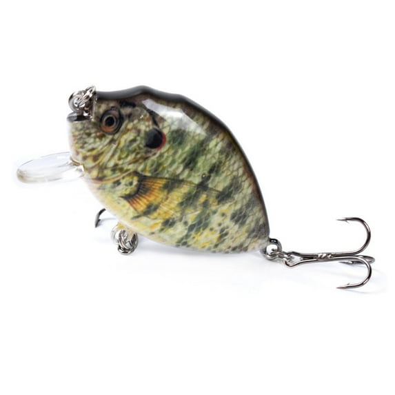 Dr.Fish Fishing Lure Shallow Diving Rattling Crankbait Hook Bass Bait Tackle