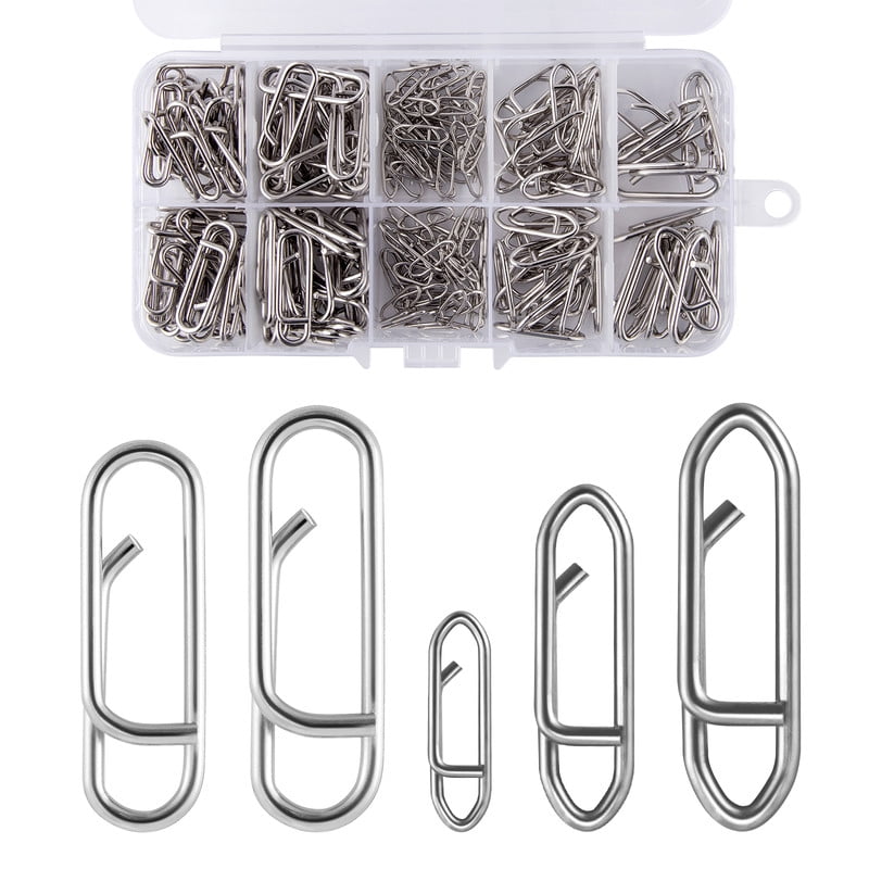 Dr. Fish Fishing Power Speed Clips Assortment Kit 200pcs, High Strength ...