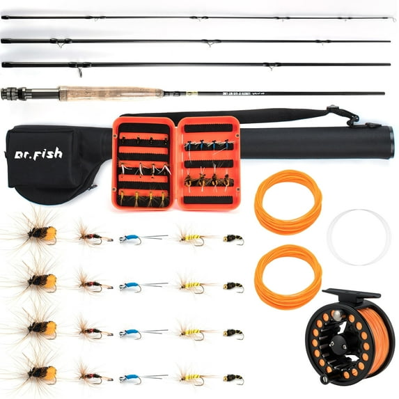Dr.Fish Fly Fishing Rod and Reel Combos 9ft 5/6wt