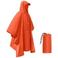 thumbnail image 1 of Dr.Fish Rain Poncho Reusable for Adults with Hood Waterproof Unisex Reusable Multifunctional for Hiking Camping, 1 of 9