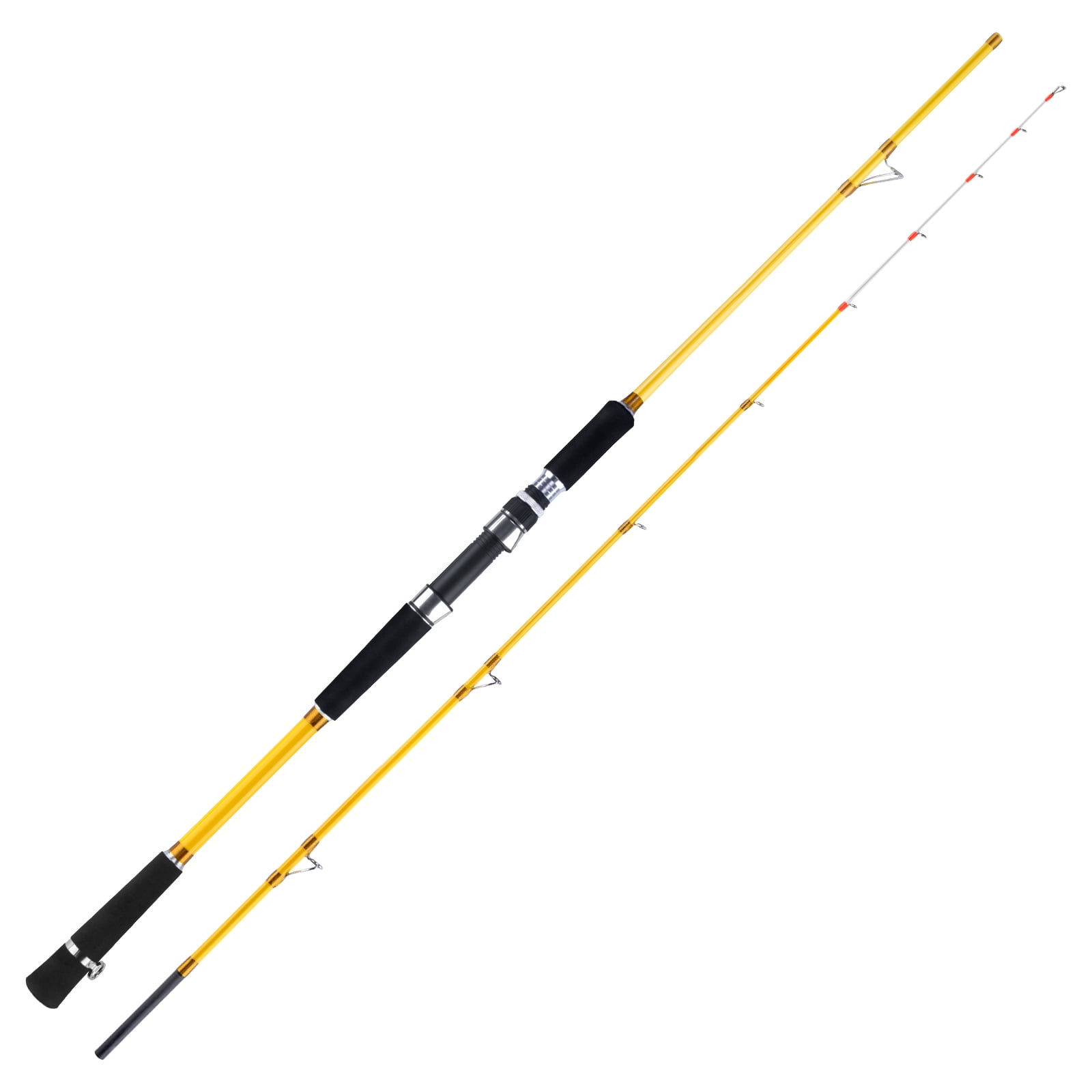 Dr. Fish Saltwater Spinning Fishing Rod 6’9’’ Inshore Boating 2PC Medium Heavy EVA/Graphite Fast Action Power Ceramic Guides for  Catfish