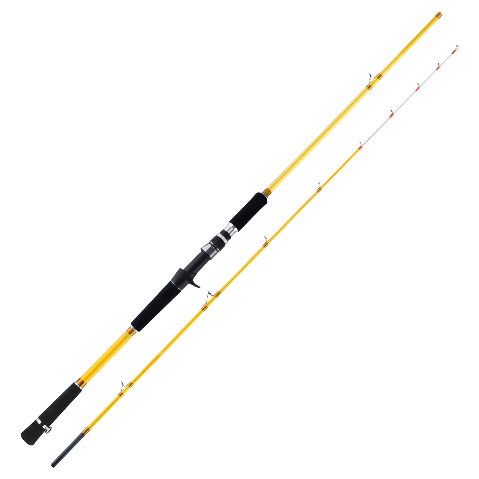 Dr. Fish Casting Rod EVA/Graphite 6.9ft 2 Piece Fast Action Medium Heavy Power Ceramic Guides Fishing Rod