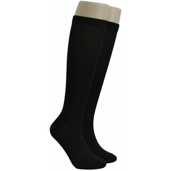 Dr. Foozys Vibrant Compression Socks: Mild for Work, Sports & Travel. Fits Most Adults 1 Pair - Black
