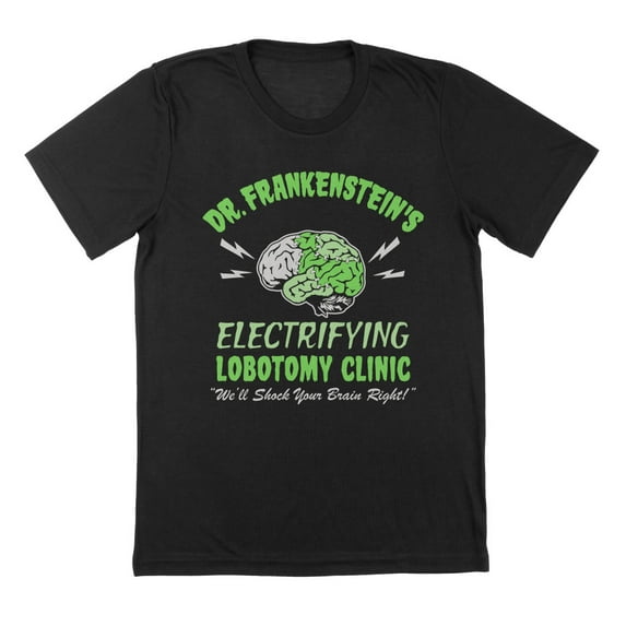 Dr Frank Lobotomy Humor Graphic Black Mens T-Shirt