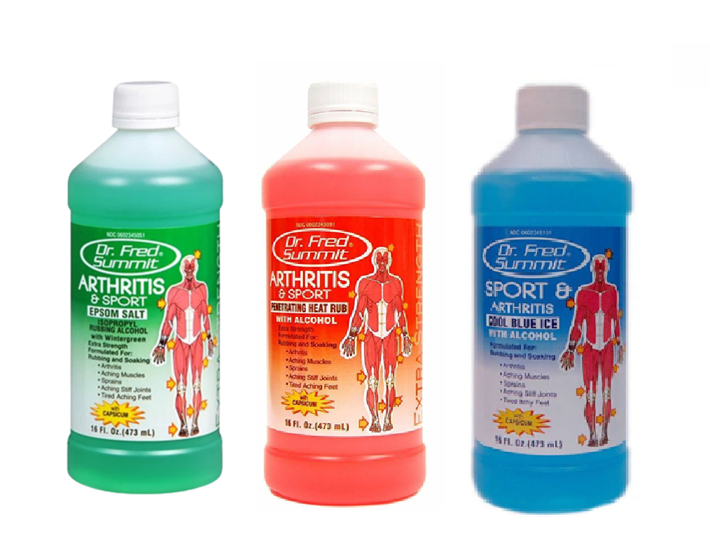 Dr. Fred Arthritis Isopropyl Rubbing Alcohol, 16 fl (Cool Ice, Heat