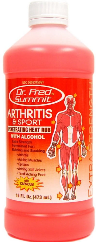 Dr Fred Summit Arthritis & Sport Rubbing Alcohol, Wintergreen, 4 Pack