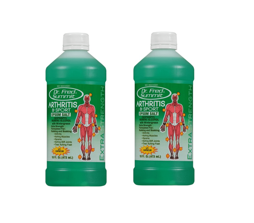 Dr. Fred Summit Arthritis & Sport Isopropyl Rubbing Alcohol, 16 fl.oz (2)