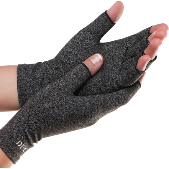 Dr. Frederick's Original Arthritis Gloves - Warmth and Compression for relief of Rheumatoid and Osteoarthritis Joint Pain - Large