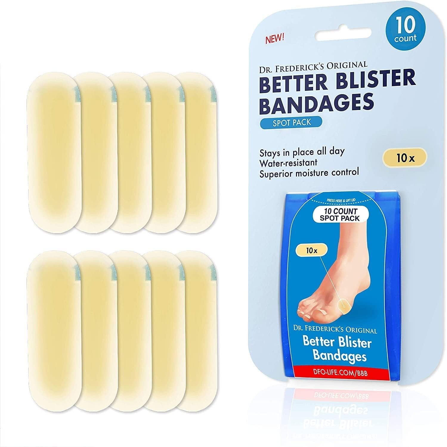 Dr. Frederick's Original Better Blister Bandages - 10 ct