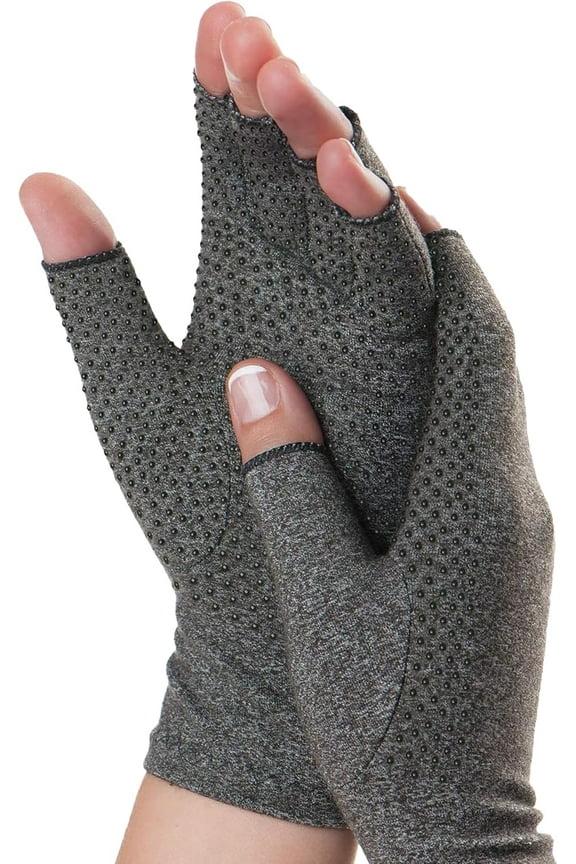 Grippy Arthritis Gloves for Women & Men - Compression for Arthritis Pain Relief - Large