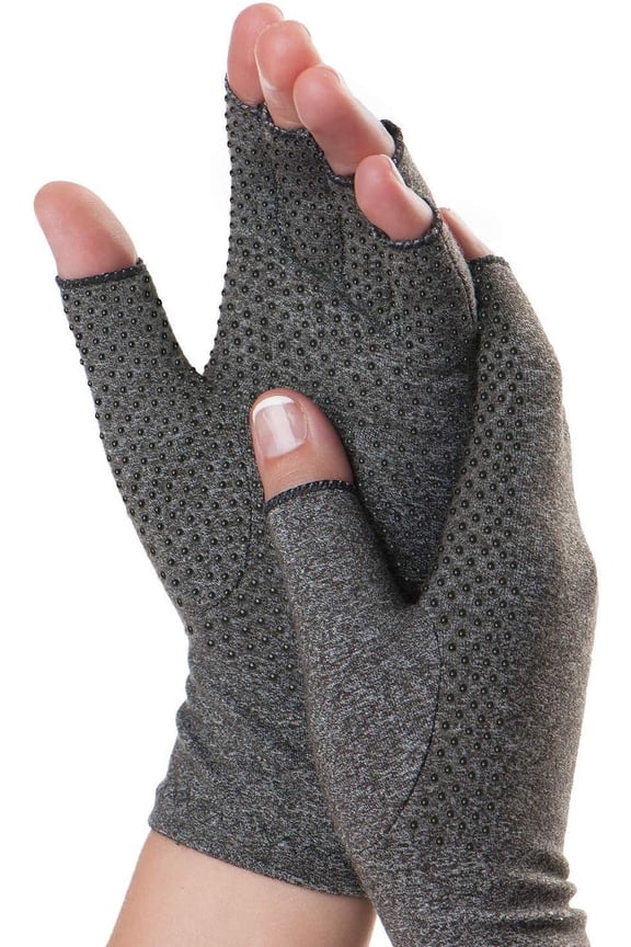 Grippy Arthritis Gloves for Women & Men - Compression for Arthritis Pain Relief - Small