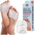 thumbnail image 1 of Dr. Frederick's Original Metatarsal Sleeves Plus - 50% More Cushioning - 4 Pieces - Metatarsal Pads for Women & Men, 1 of 4