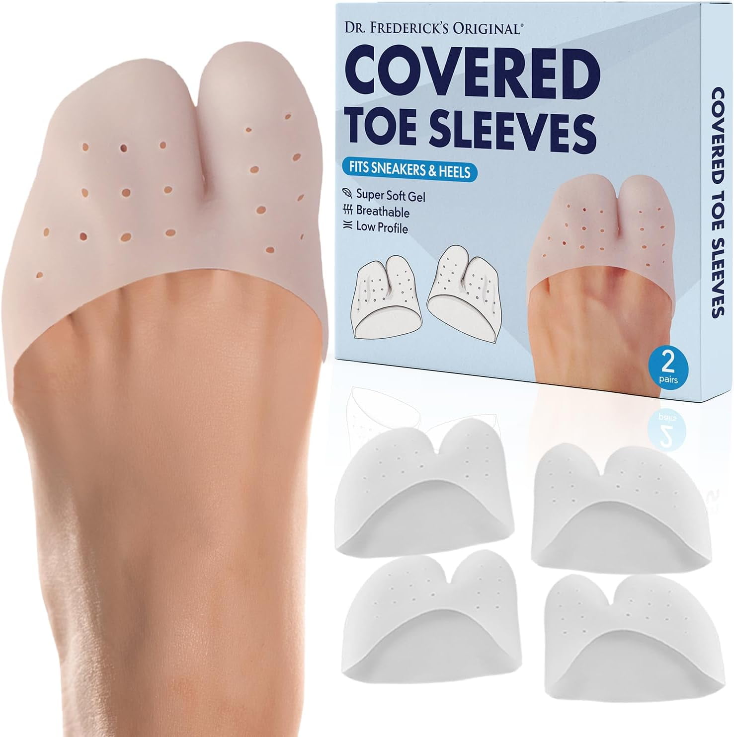 Frederick's Original All-Day Comfort Toe Sleeves ct Gel