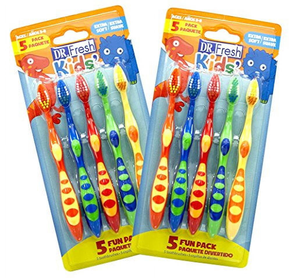 Dr. Fresh Kids' Extra Soft Toothbrushes Pack of 2