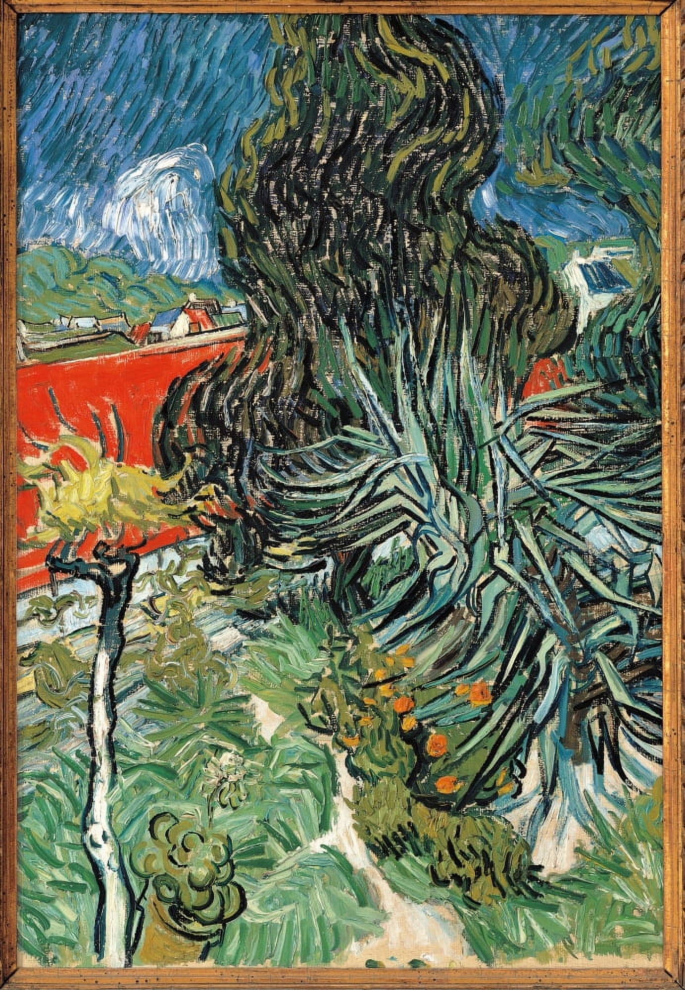 Dr Gachets Garden At Auvers Canvas Art - (18 x 24)