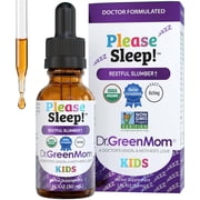 Dr. Green Mom Please Sleep! Kids Sleep Support   Melatonin Free Liquid Drop