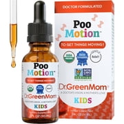 Dr. Green Mom Poo Motion Organic Unisex Kids Digestive Support Drops, Yellow Dock, Licorice Root & Marshmallow Root, 1 fl oz