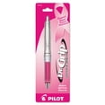 thumbnail image 1 of Dr. Grip Center Of Gravity Breast Cancer Awareness Ballpoint Pen 1mm Black Ink Silver/Pink Barrel | Bundle of 5 Each, 1 of 3