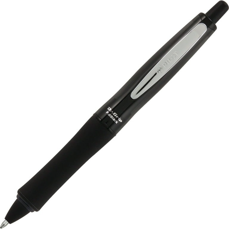 Dr. Grip Ballpoint Pen, Retractable, Medium 1 mm, Black Ink, Black Barrel Dr. Grip Ballpoint Pen, Retractable, Medium 1 mm, Black Ink, Black Barrel