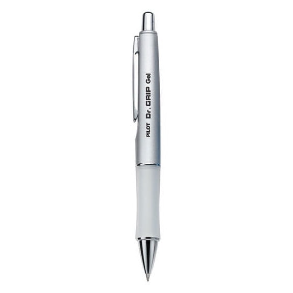 Dr. Grip Limited Gel Pen, Retractable, Fine 0.7 Mm, Black Ink, Platinum Barrel | Bundle of 2 Each
