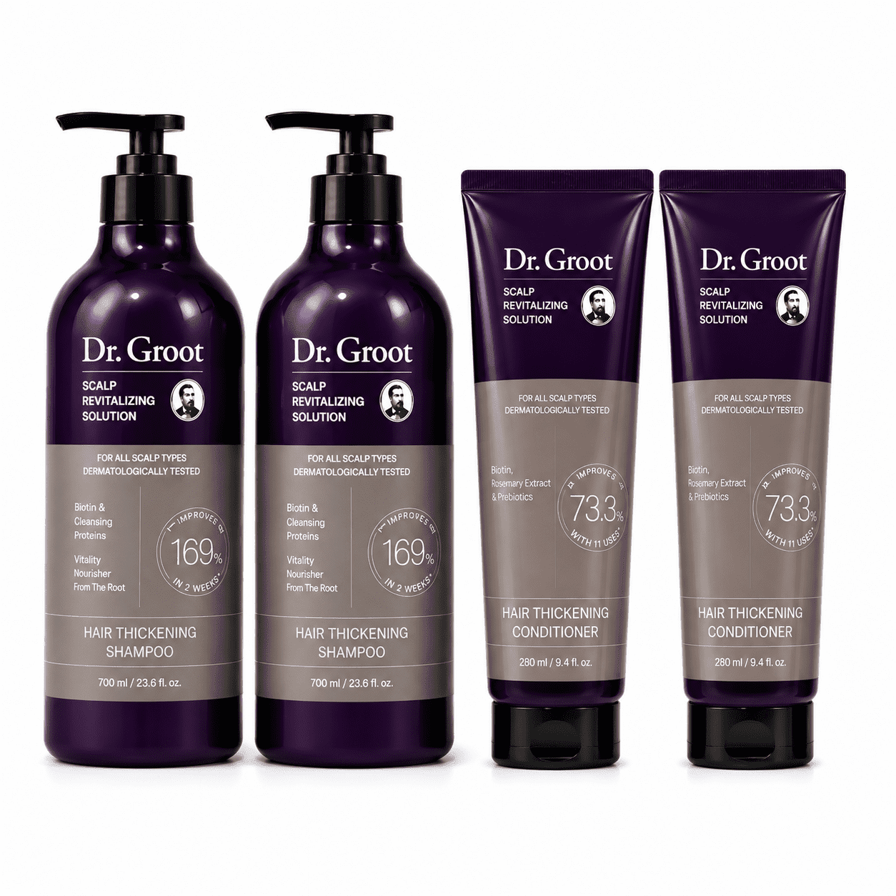 Dr. Groot Hair Thickening Shampoo & Conditioner Set, Scalp