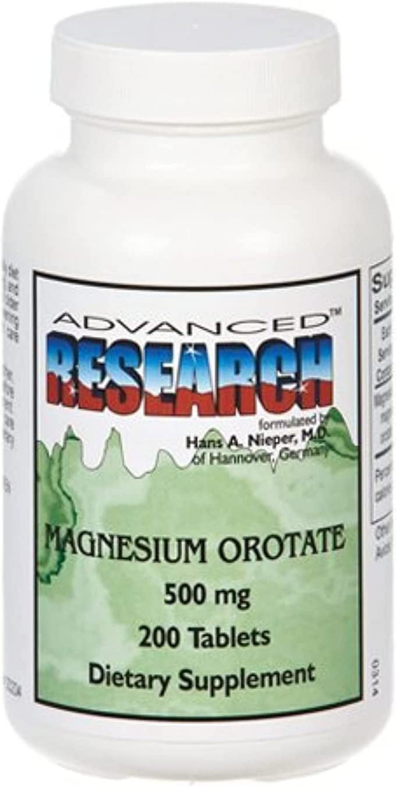 Dr. Hans Nieper Magnesium Orotate Tablets, 500 Mg, 200 Count