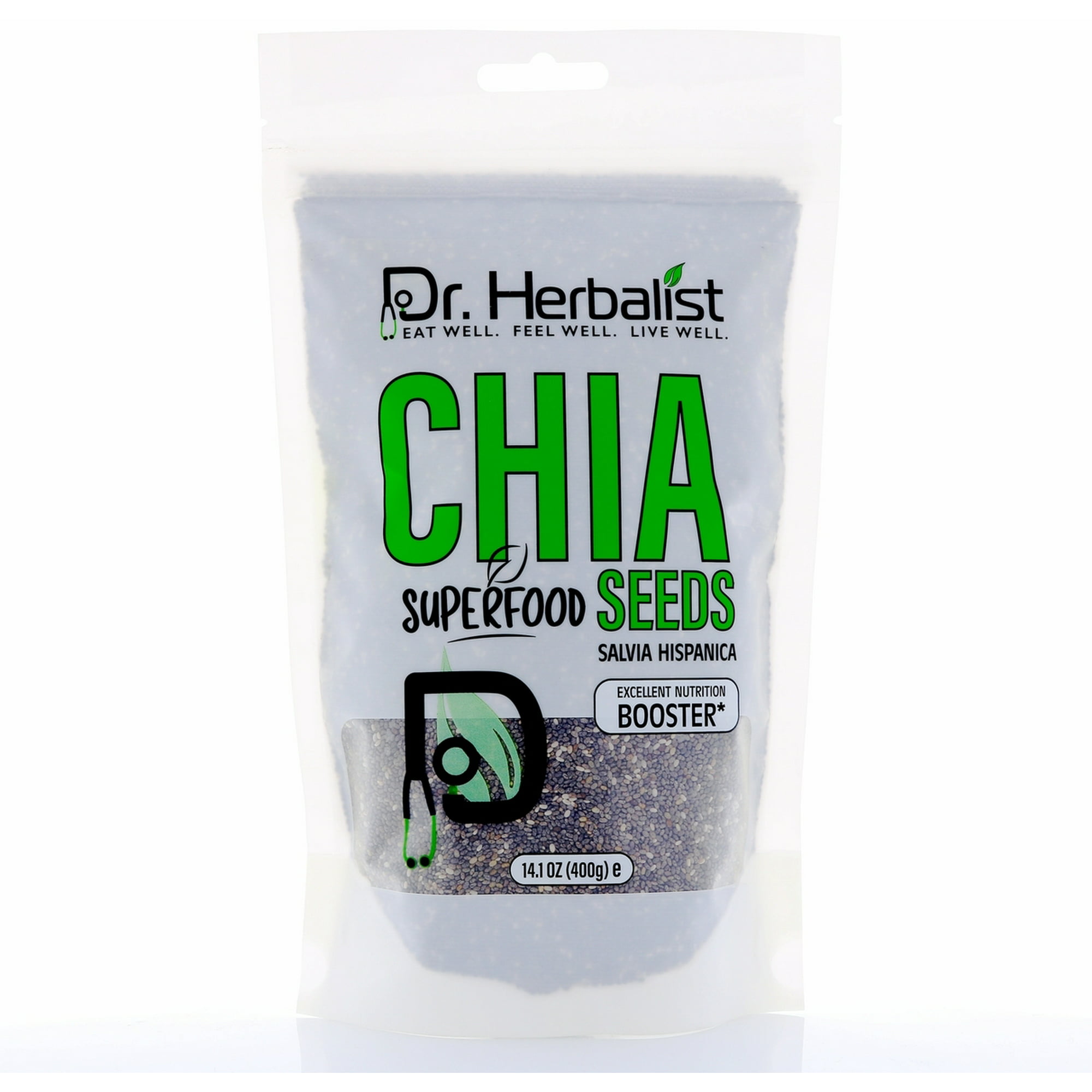 Dr.Herbalist Chia Seeds 400 gm [PACK OF 1] - Walmart.com