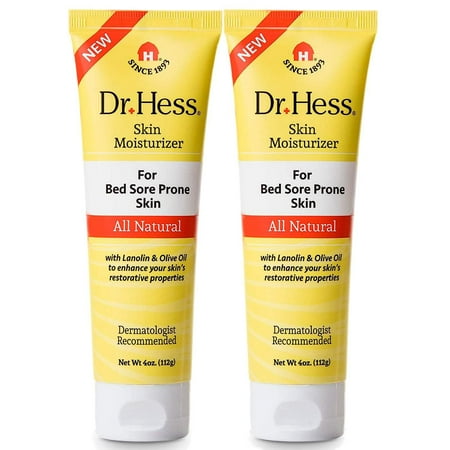 Skin Moisturizer for Bed Sore Prone & Dry Skin, with Lanolin, 4 oz, 2 Pack