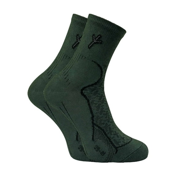 Dr Hunter - 2 Pairs Mens Cotton Walking Hiking Boot Socks with Silver Technology