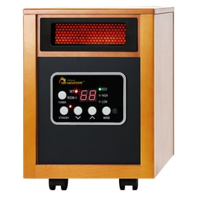 Dr. Infrared Heater DR-968 Electric 1500-Watt Portable Infrared Space Heater, Cherry