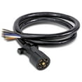 thumbnail image 1 of Dr Infrared Heater 6 Feet 7 Way Trailer Plug Cord Wiring Harness, Heavy Duty Weatherproof and Corrosion Resistant Inline Cable with Rugged PVC Jacket, Standard Plug for RV and Campers, 6 FT, 1 of 2