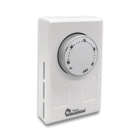 Dr. Infrared Heater DR-001 Wall Thermostat 4 wires single or Double poles 120-277V 3360-7756W, White