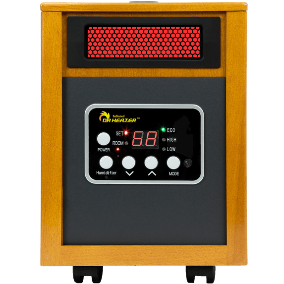 Dr. Infrared Heater DR-968H Electric Portable Space Heater with Humidifier, 1500W