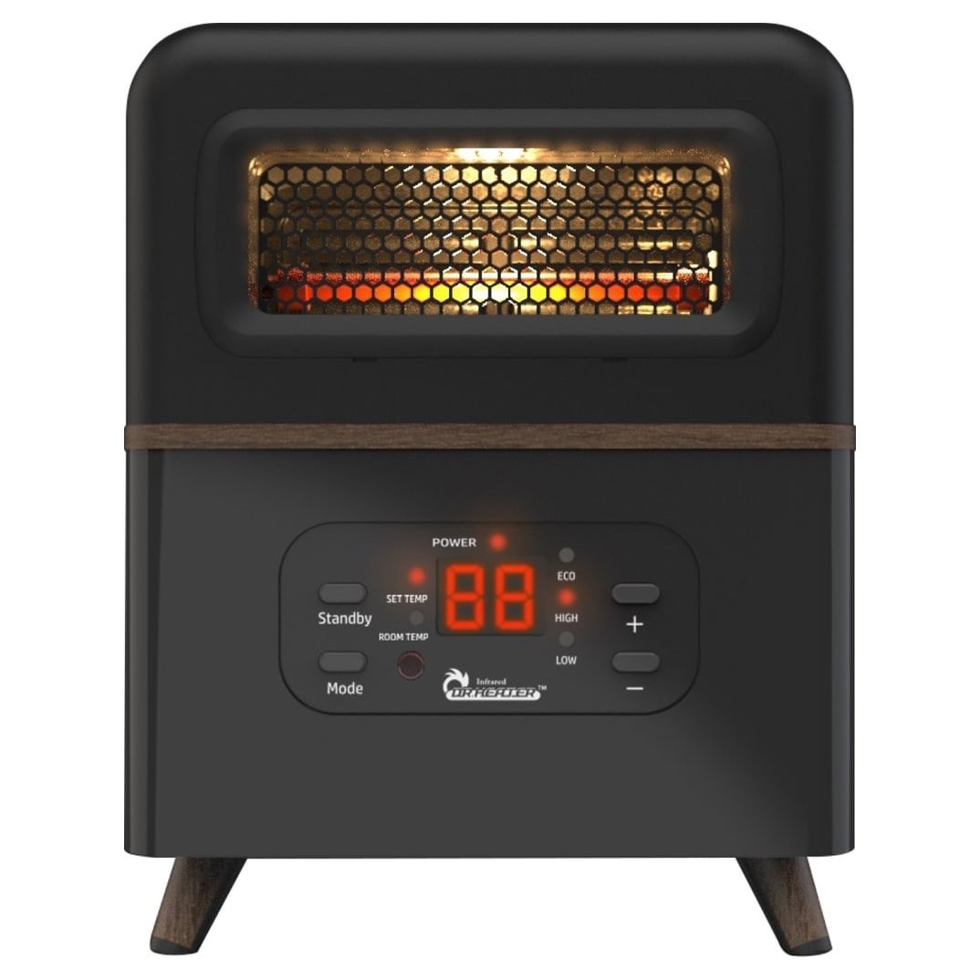 Dr. Infrared Heater DR-978 1500W Dual Heating Hybrid PTC u0026 Infrared Space  Heater - Walmart.com