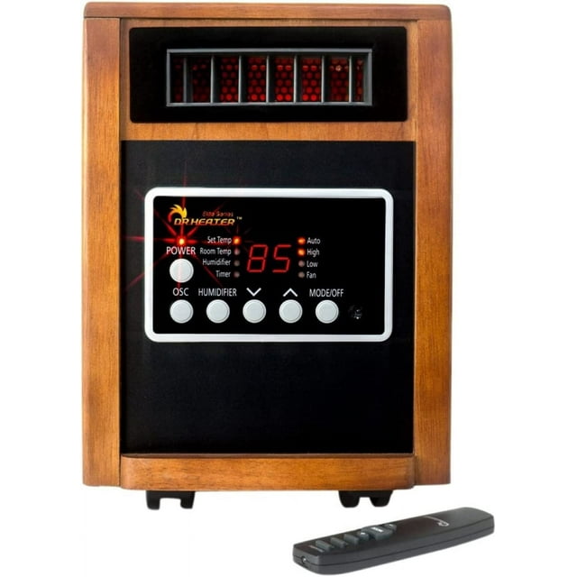 Dr Infrared Heater DR998, 1500W, Advanced Dual Heating System with